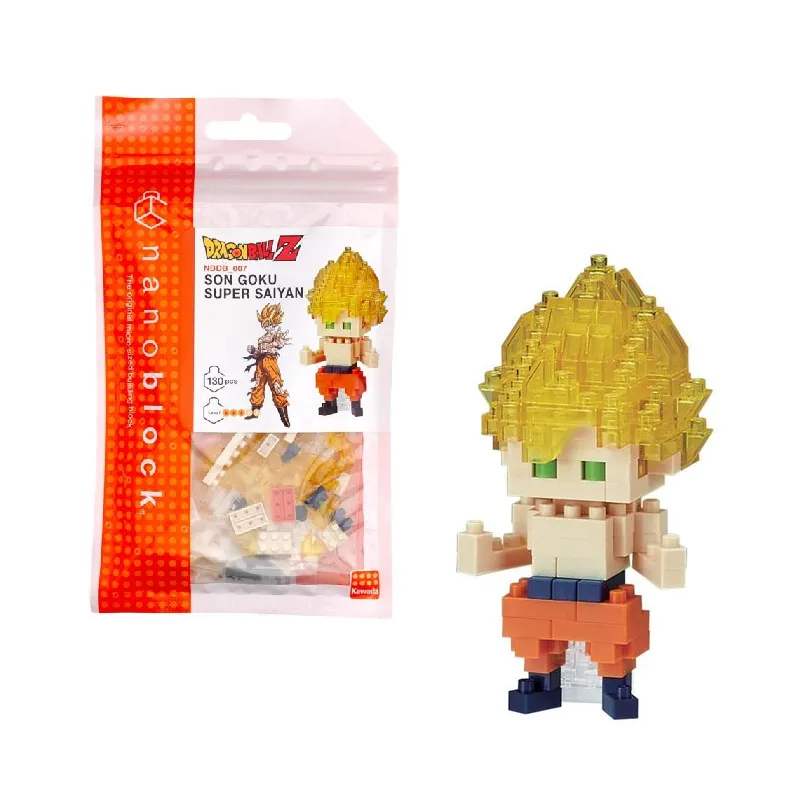 DRAGON BALL - Son Goku Super Saiyan - Figurine Nanoblock 10cm