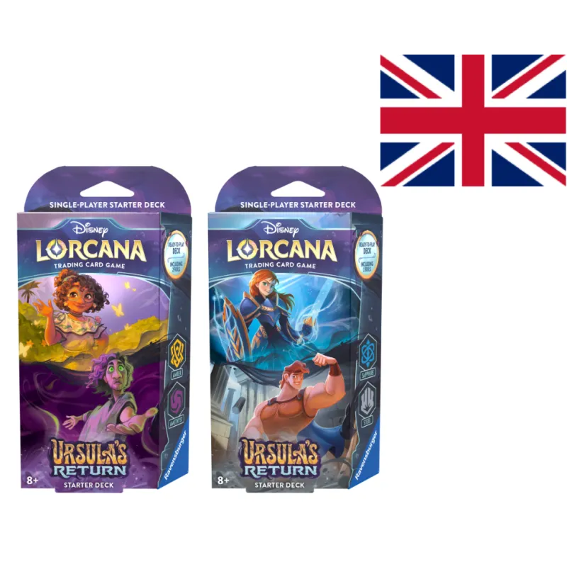 DISNEY - Lorcana - Trading Cards Boite de 8 Starters Chapitre 4 - UK