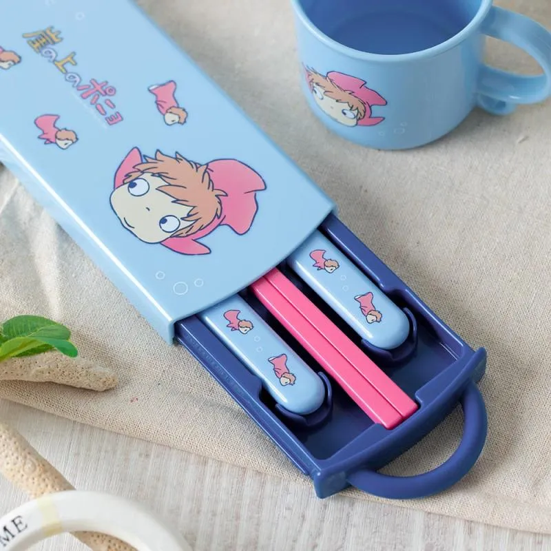 PONYO SUR LA FALAISE - Ponyo - Set baguettes cuillère et fourchette