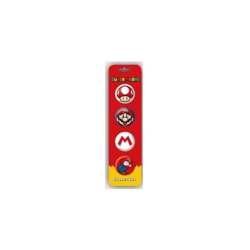 NINTENDO - Super Mario - Eraser Set