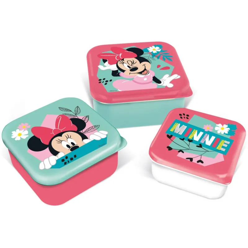 MINNIE - Boîtes à Snack - 3 pcs