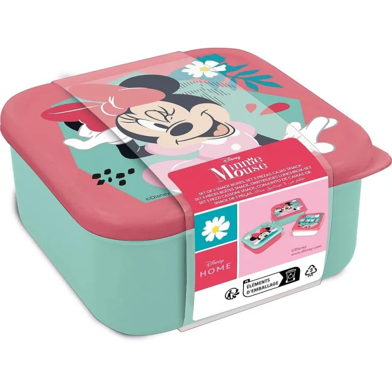 MINNIE - Boîtes à Snack - 3 pcs
