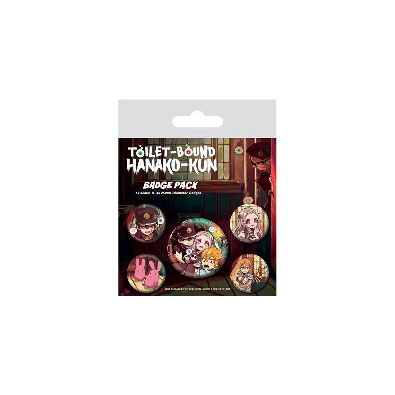 TOILET BOUND HANAKO-KUN - Personnages - Pack 5 Badges