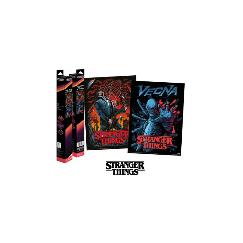 STRANGER THINGS - Vecna & Eddie - Set 2 Posters 52 x 38cm