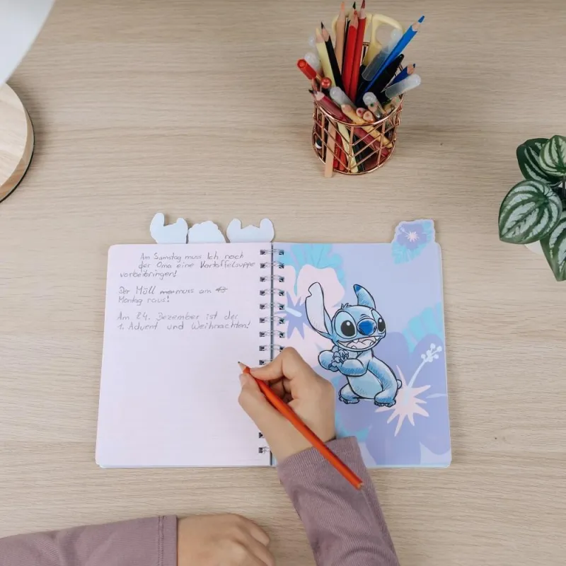 STITCH - Watercolor - Notebook A5 + 4 Séparateurs