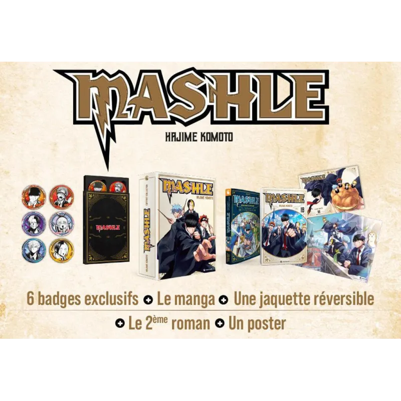 MASHLE - COFFRET COLLECTOR - Tome 18 et Roman Tome 2