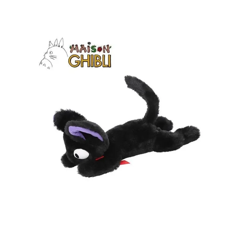 KIKI LA PETITE SORCIERE - Jiji Allongé - Peluche Nakayoshi 20x10x46cm