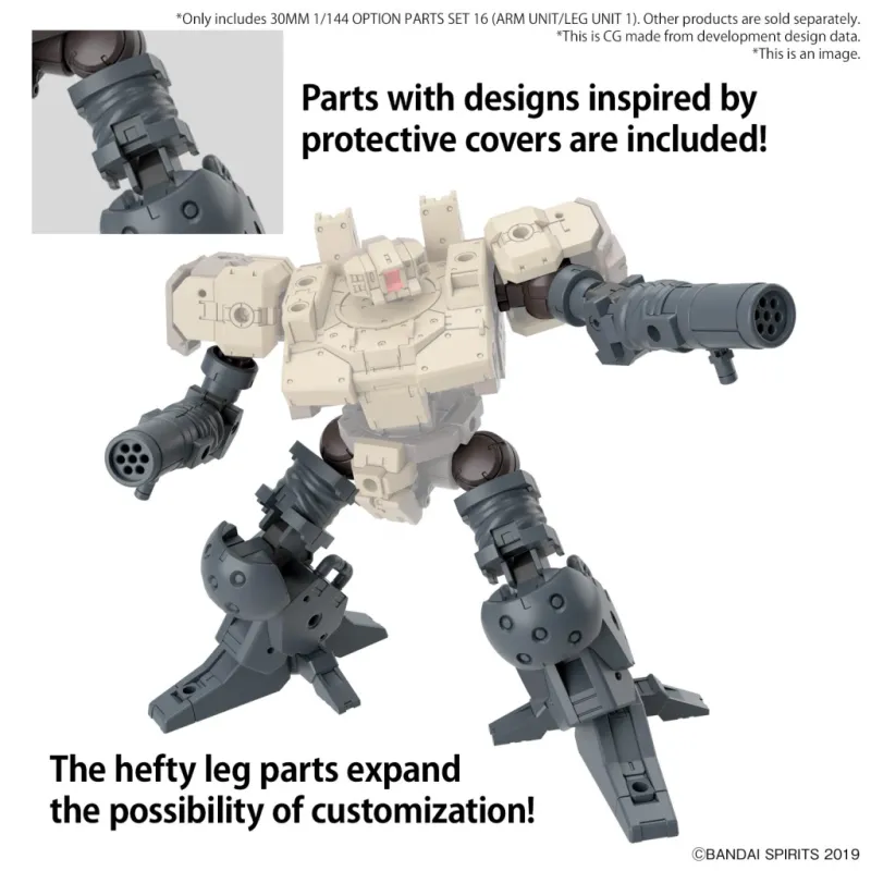 30MM - 1/144 Option Parts Set 16 (Arm Unit/Leg Unit 1) - Model Kit