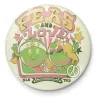 ILUSTRATA - Peas and Love - Button Badge 25mm