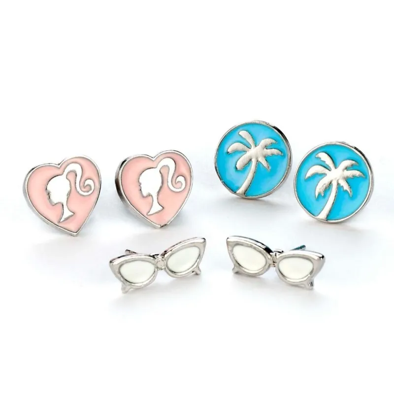 BARBIE - Set de 3 Paires de Boucles d'Oreilles