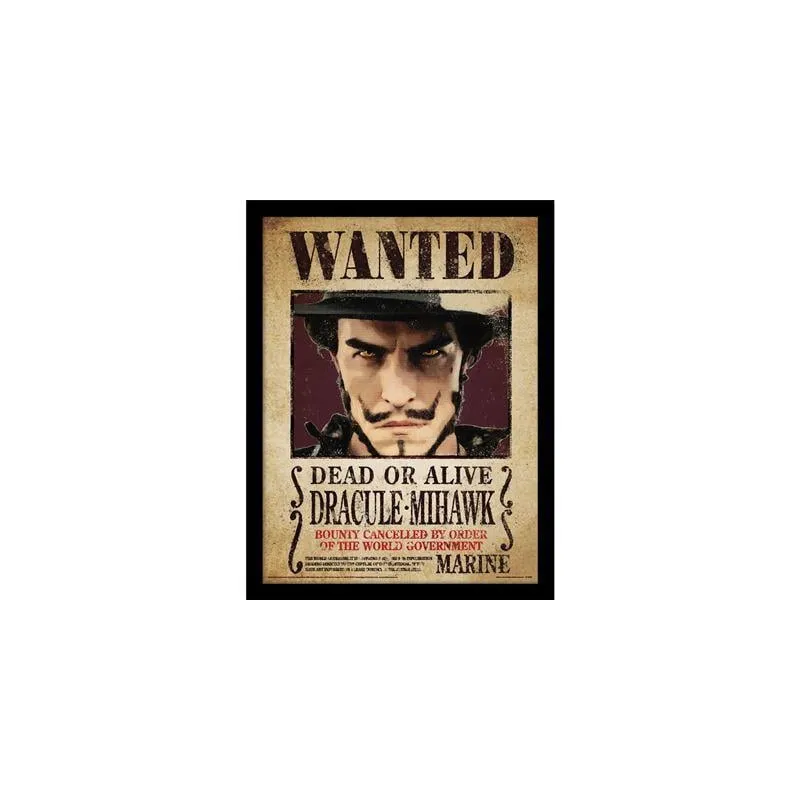 ONE PIECE NETFLIX - Dracule Mihawk - Impression encadrée 30x40cm