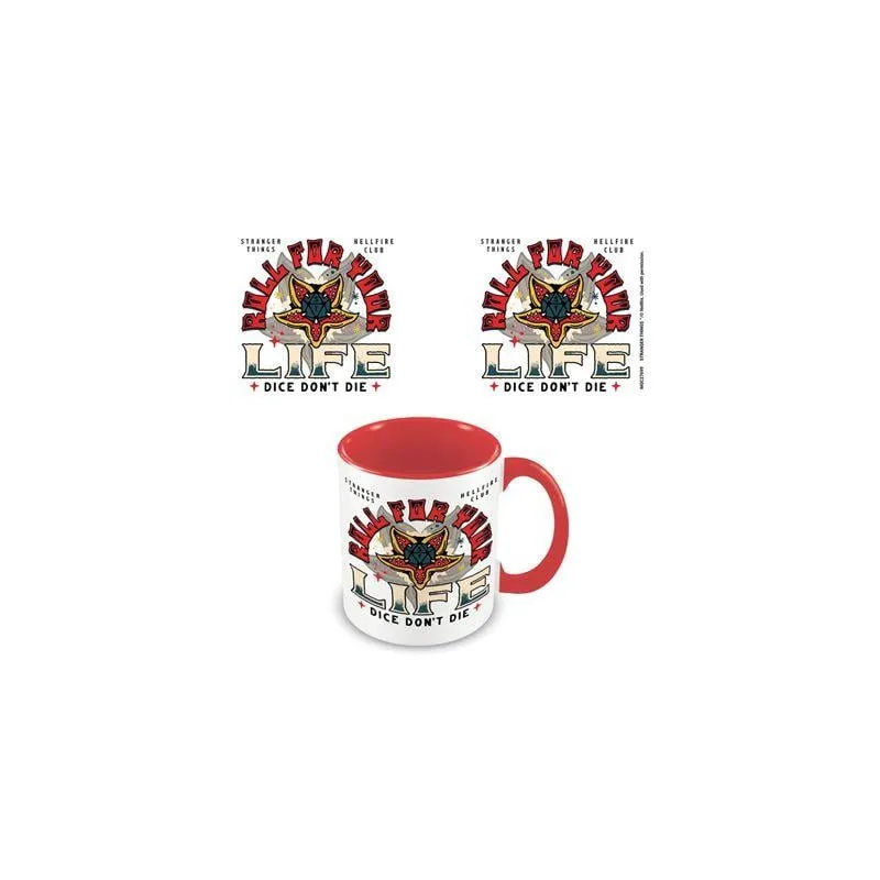 STRANGER THINGS 4 - Roll For Your Life - Mug intérieur coloré 315ml