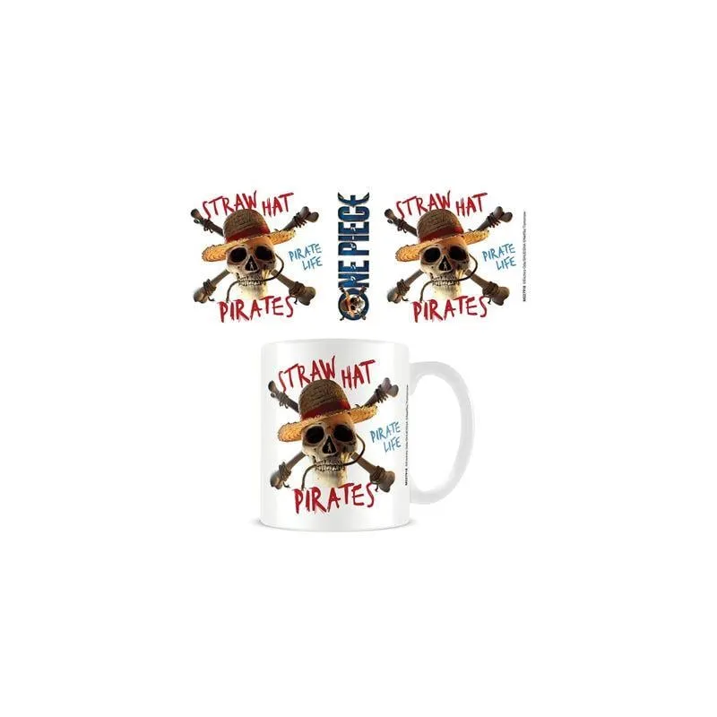 ONE PIECE NETFLIX - Mug - 315 ml -Embleme Pirate Chapeau de Paille