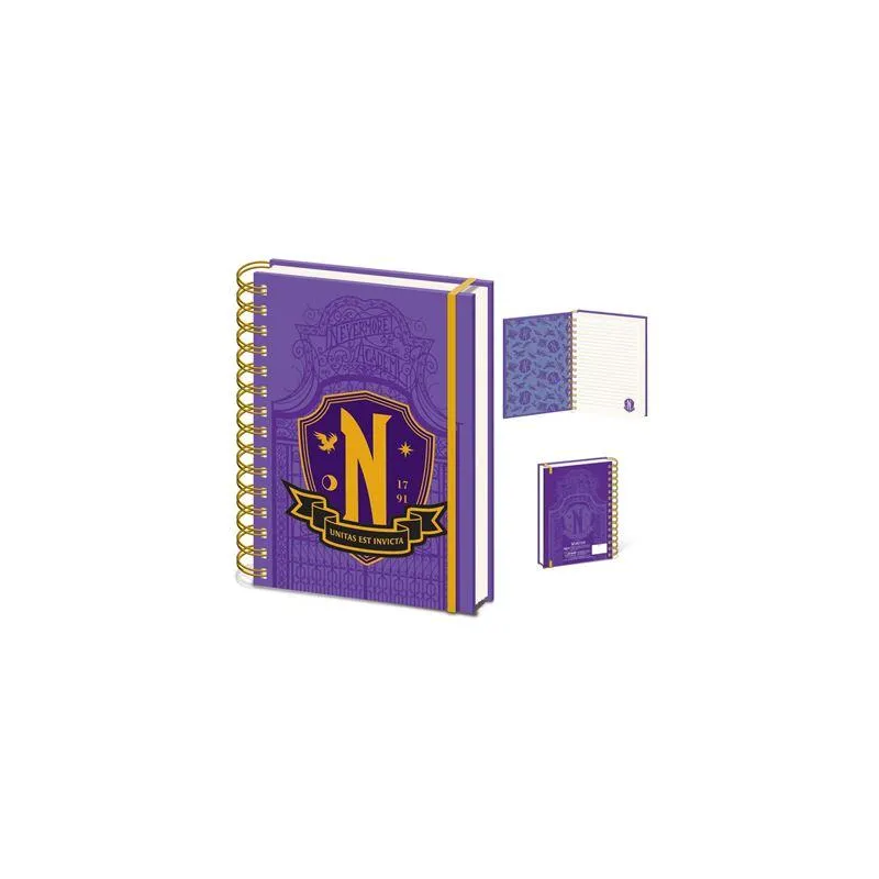 MERCREDI - Bouclier Nevermore - Carnet de notes A5