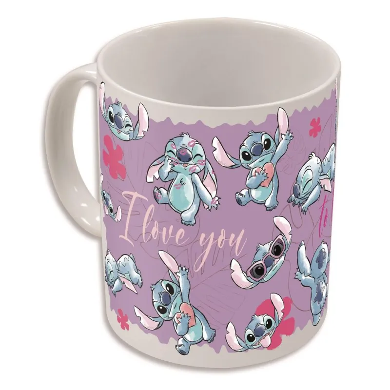 STITCH - I Love U - Mug Thermoréactif - 325ml