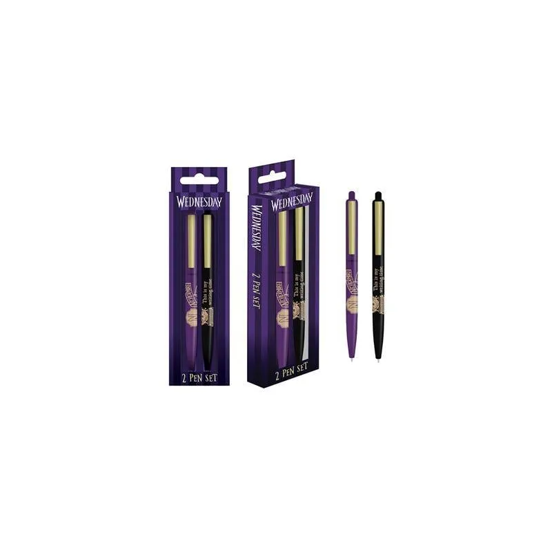 MERCREDI - Nevermore - Set de 2 Bics