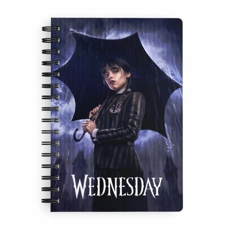 MERCREDI - Pluie - Notebook Effet Lenticulaire 3D - Format A5