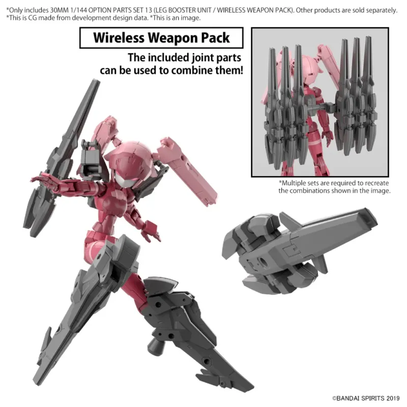 30MM - 1/144 Option Parts Set 13 (Leg booster unit / ...) - Model Kit