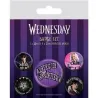 MERCREDI - Nevermore - Pack 5 Badges