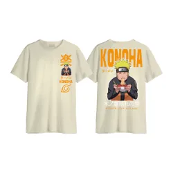 NARUTO SHIPPUDEN - Konoha Ramen - T-Shirt Oversize Homme (L)