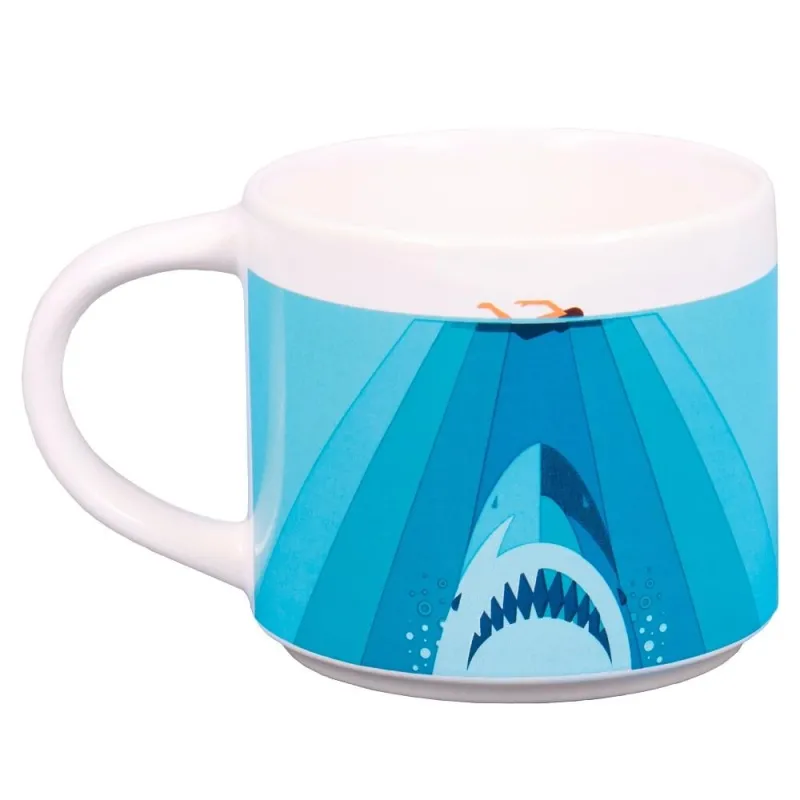 LES DENTS DE LA MER - Pack Cadeau - Mug 250ml+ Sous-Verre + Porte-Clés