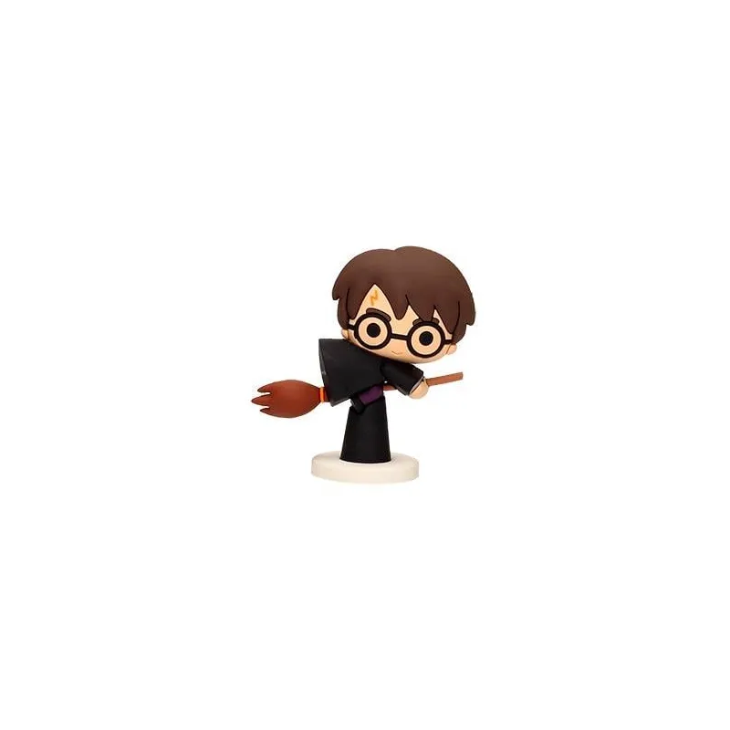 HARRY POTTER - Mini Figurine Caoutchouc 6cm - Harry sur Nimbus