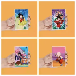 DRAGON BALL - Personnages - Set de 4 Magnet Lenticulaire