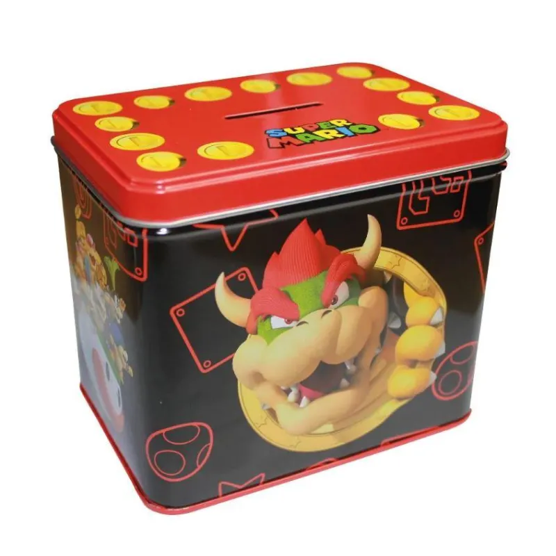 NINTENDO - BOWSER - Tirelire en Métal 12 x 9 x 11cm + Mug