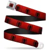 SPIDERMAN - Ceinture (XL) - 81/132 - 3,8 Cm - Red/Logo