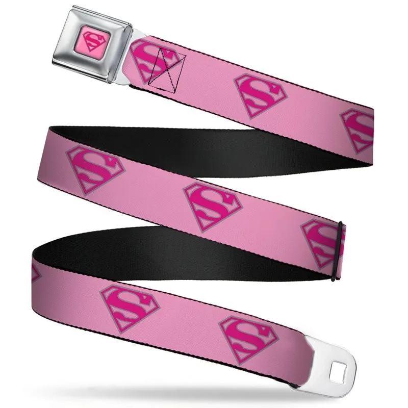 SUPERMAN - Ceinture (Regular) - 60/96 - 3,8 Cm - Pink/Logo