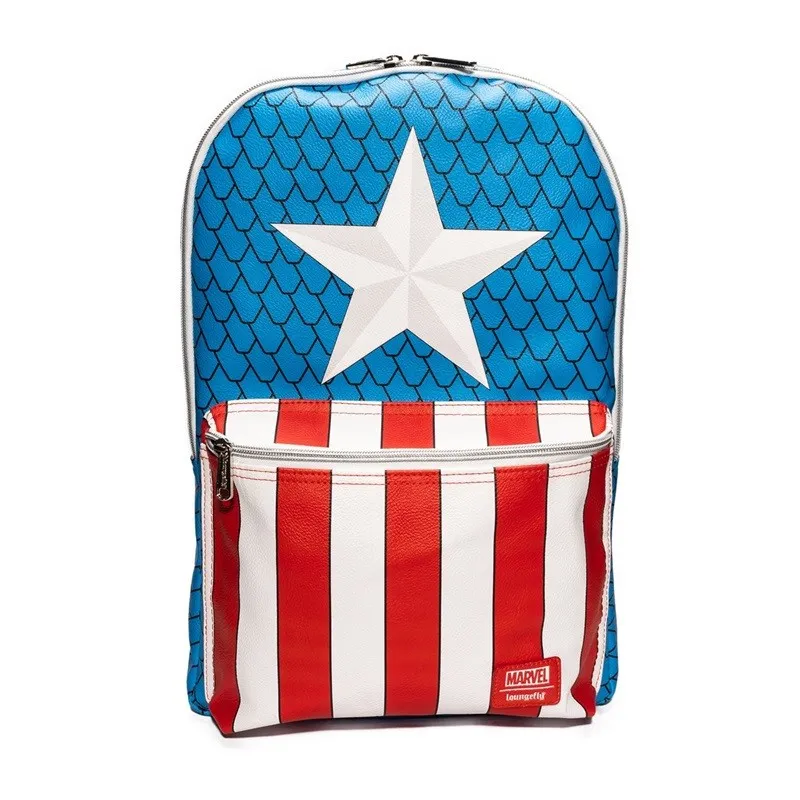 Loungefly: Captain America: Cosplay Backpack with Pin Set (Entertainment Earth Exclusive)
