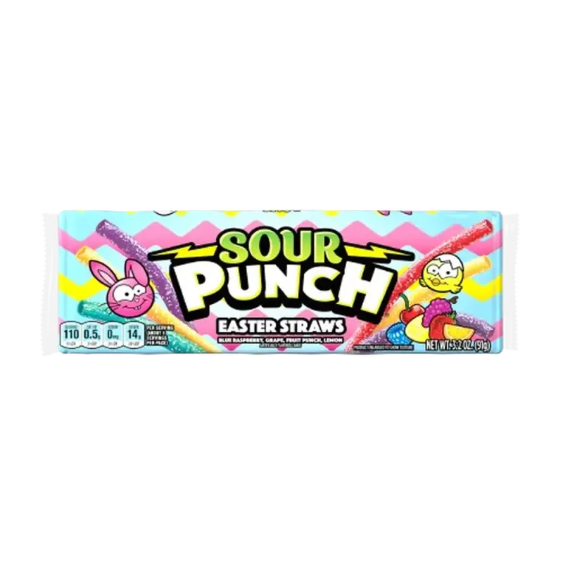 Sour Punch Easter Straws