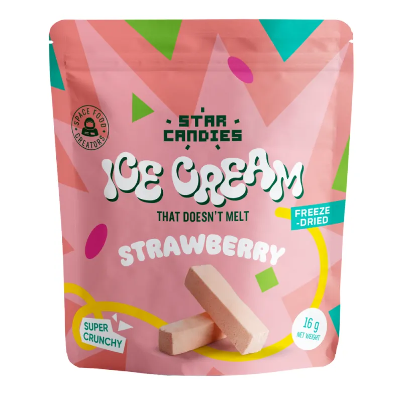 Star Candies Freeze-Dried Ice Cream Strawberry Small