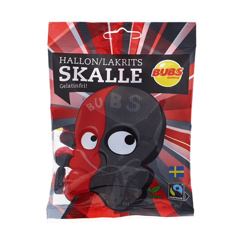 Bubs Godis Skulls Raspberry & Liquorice