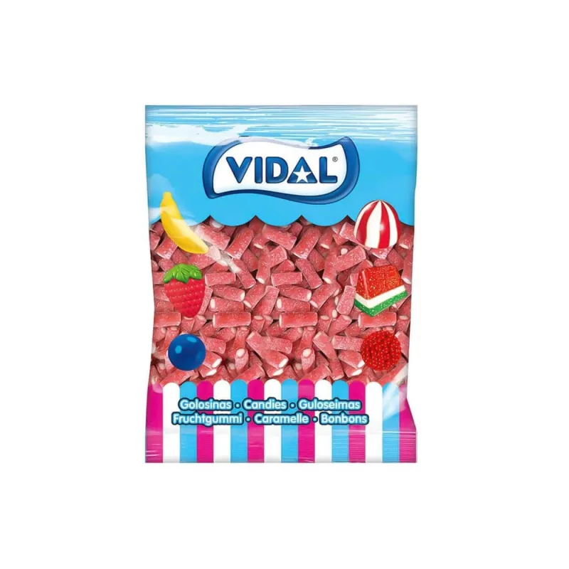 Vidal Sour Mini Pencils Strawberry