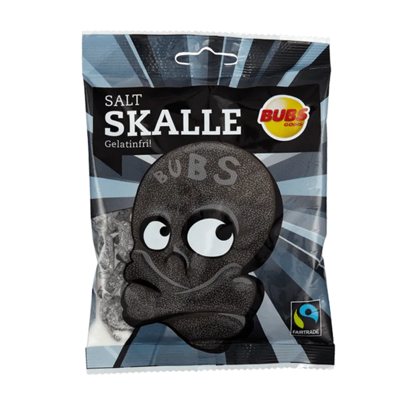Bubs Godis Skulls Salty Liquorice