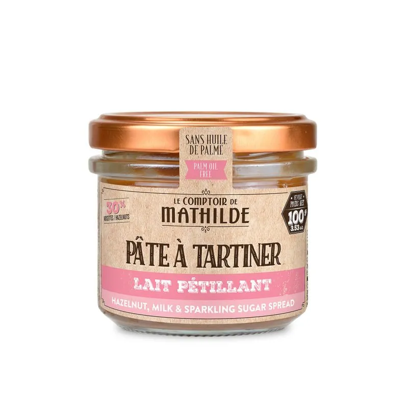 Lait Noisette Pétillant - Pâte à Tartiner - 100g