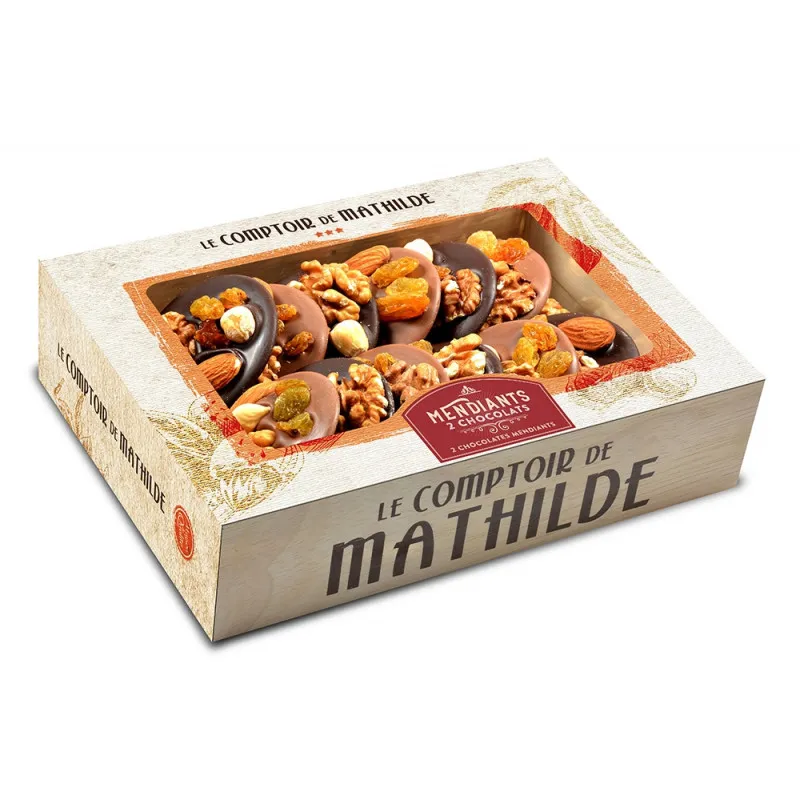Coffret Mendiants 2 Chocolats - 200g