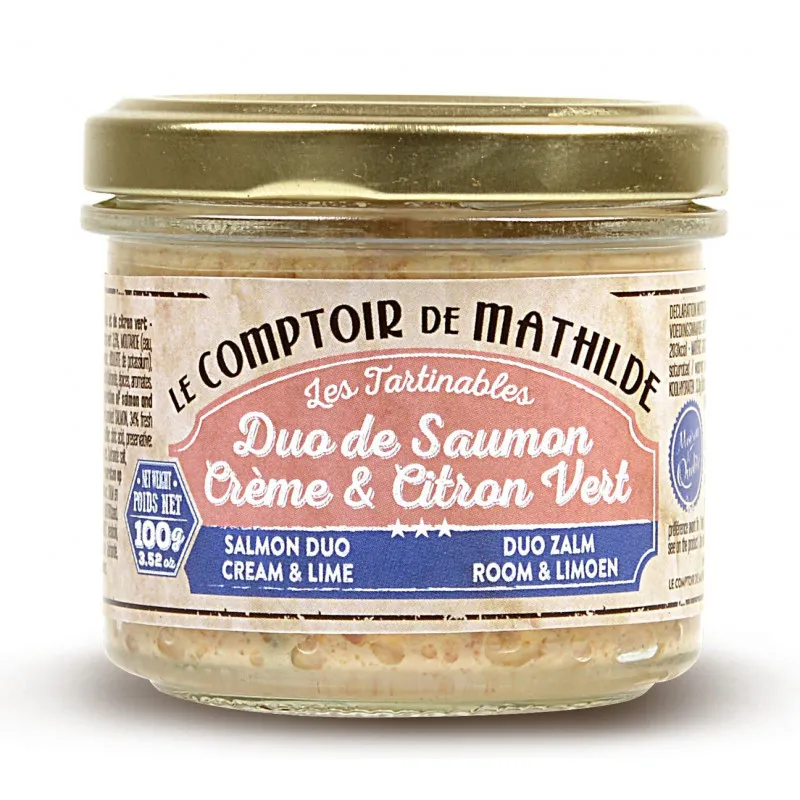 Duo de Saumon Crème & Citron Vert -100g