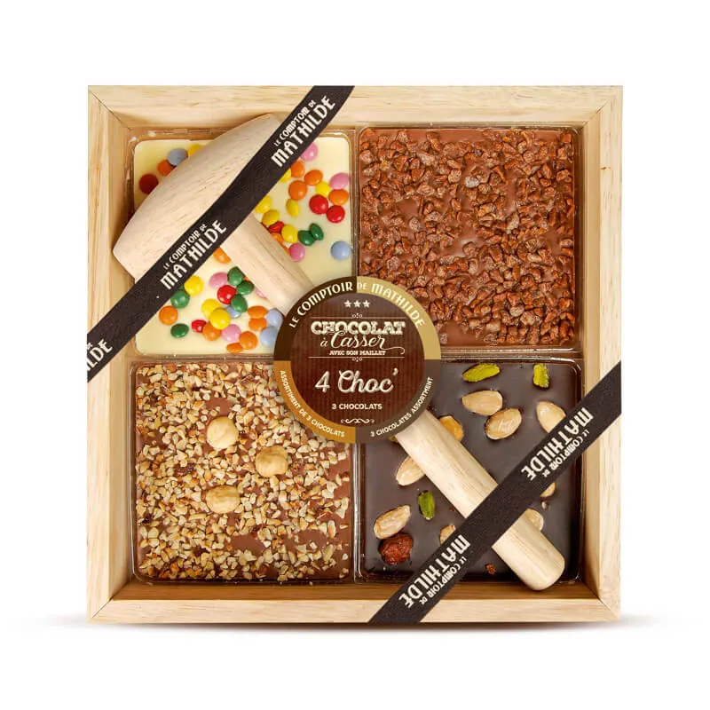 4 Choc' à Casser - Assortiment 3 chocolats - 350g
