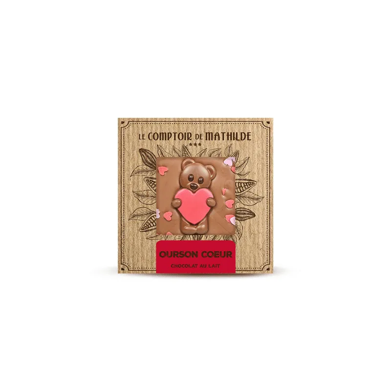 Cœur - Tablette Chocolat au Lait - 80g