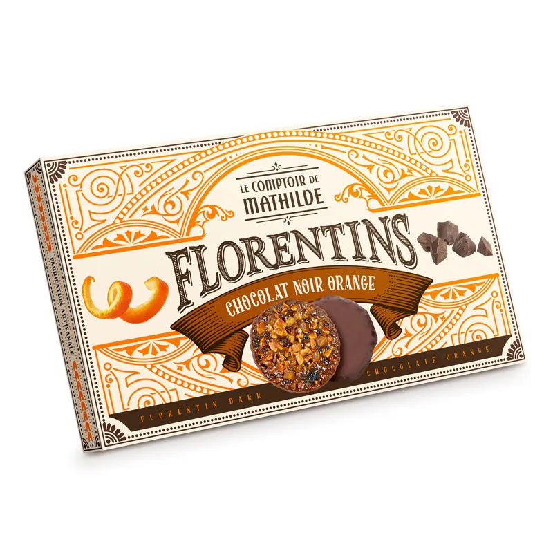 Florentins Chocolat Noir et Orange - 100g