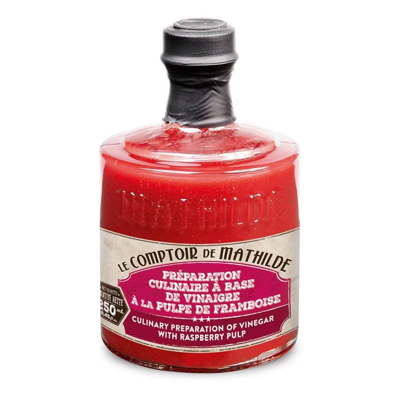 Préparation Culinaire - Vinaigre à la Pulpe de Framboise - 250 ml