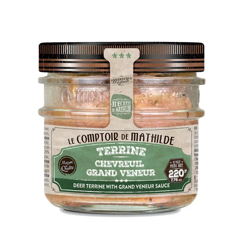 Terrine de Chevreuil - Sauce Grand Veneur - 220g