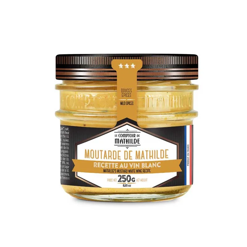 Moutarde de Mathilde Recette au Vin Blanc - 250g