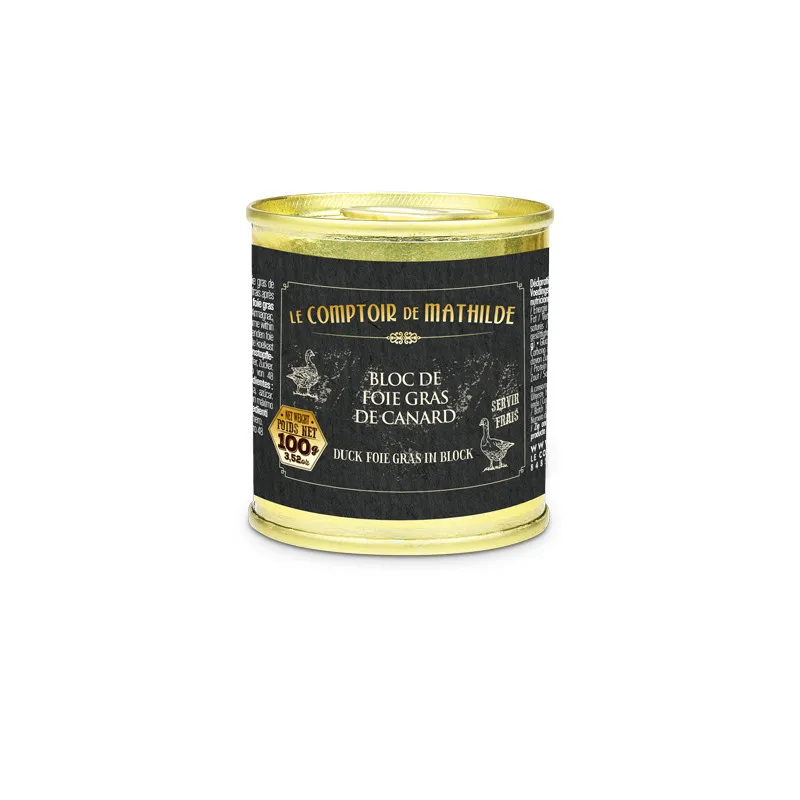 Bloc de Foie Gras de Canard Origine France - 100g