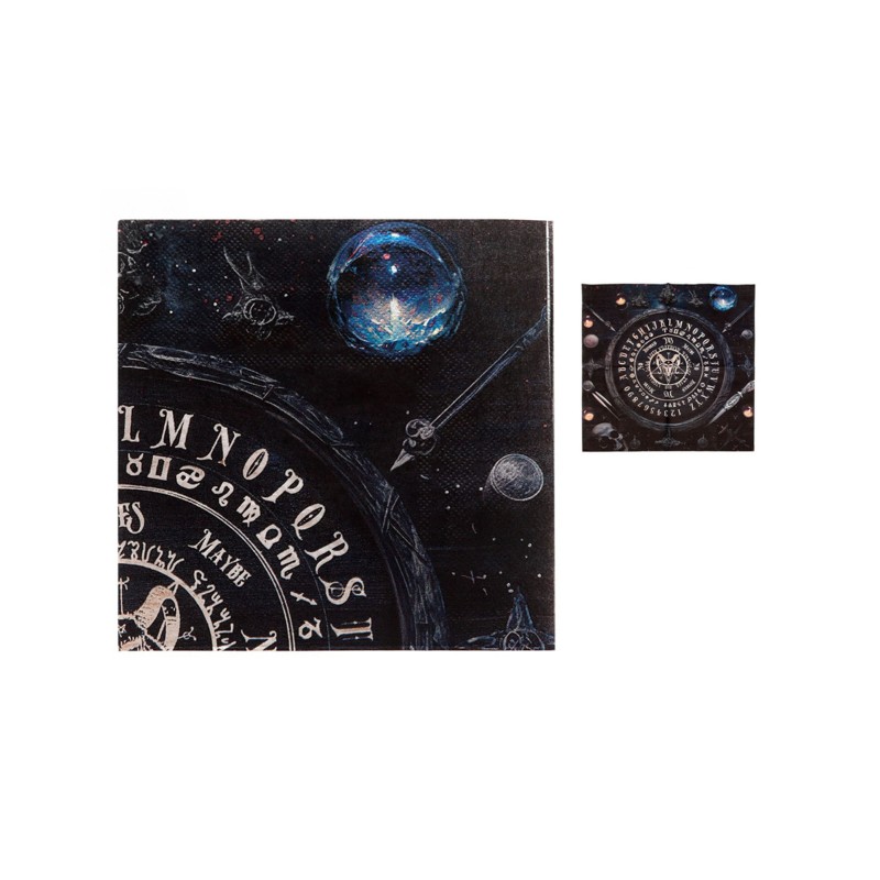 20 Serviettes en papier ouija 33 x 33 cm