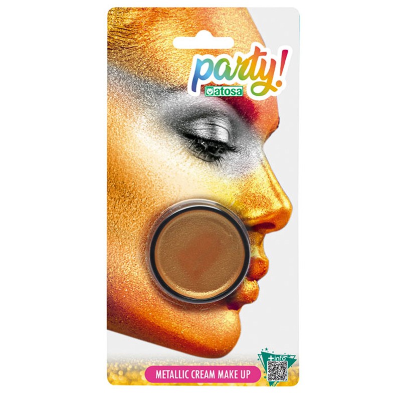 Maquillage métallique doré