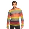 Haut rÃ©sille arc en ciel homme