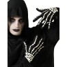 Gants larges squelette noir et blanc adulte